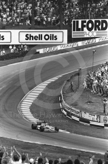 Nigel Mansell, Williams Honda, Brands Hatch, British Grand Prix 1986.
