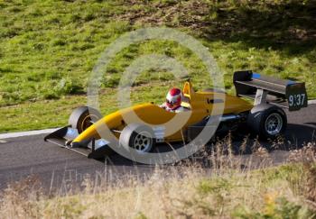 Tricia Davies, Reynard TKD 903, Hagley and District Light Car Club meeting, Loton Park Hill Climb, September 2013. 