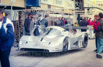 Jean-Louis Schlesser, Mauro Baldi Mercedes-Benz C11, Shell BDRC Empire Trophy, Round 3 of the World Sports Prototype Championship, Silverstone, 1990.