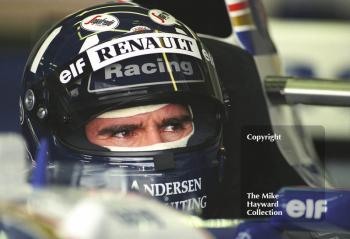 Damon Hill, Williams FW17, Silverstone, British Grand Prix 1995.
