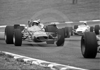 Morris Nunn, Lotus 41, heading for 9th place, F3 Clearways Trophy, British Grand Prix, Brands Hatch, 1968
