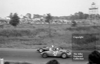 Godin Carel de Beaufort, Porsche 718, Bruce Johnstone, B.R.M. P57, 1962 Oulton Park Gold Cup.
