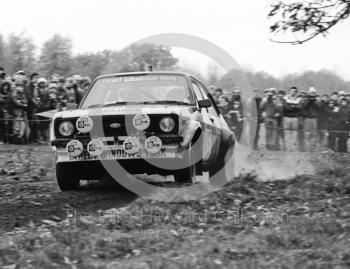 Pete Slights, Lou Naylor, Ford Escort RS (NWR 184V), 1985 RAC Rally, Weston Park, Shropshire.
