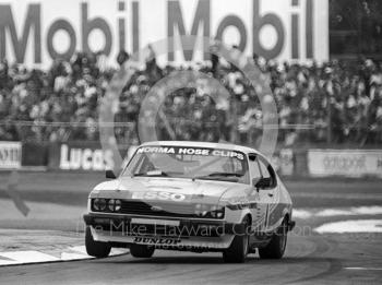 Jonathan Buncombe, Equipe Esso Ford Capri, British Touring Car Championship round, 1981 British Grand Prix, Silverstone.
