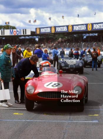 Robert Brooks, Ferrari 750 Monza, Coys Historic International Festival, July 1993, Silverstone.
