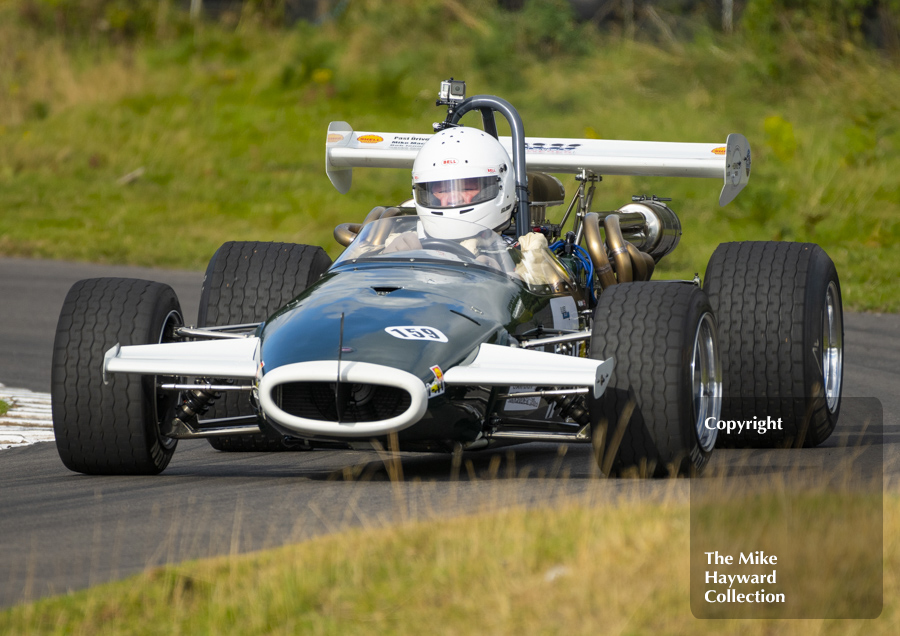 Andy Tippett, Brabham BT30x, at Museum Bend, September 26 2021, Loton Park Hill Climb.
