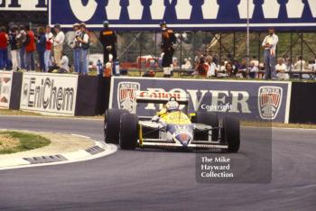 Nigel Mansell, Williams FW11B, Silverstone, 1987 British Grand Prix.
