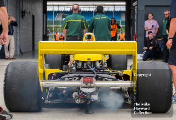 Ollie Hancock, Fittipaldi F5A, FIA Masters Historic Formula 1, 2016 Silverstone Classic.
