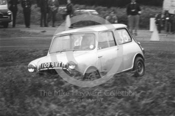 C Boote, Mini Cooper, Loton Park hill climb, 1964. 