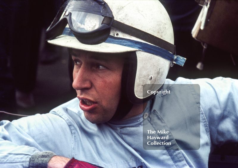 John Surtees on the grid at the 1967 Silverstone British Grand Prix.