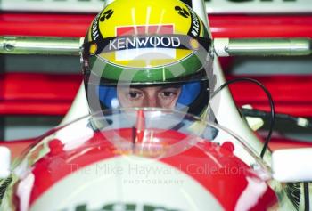 Ayrton Senna, McLaren MP4-8, Silverstone, British Grand Prix 1993.
