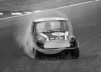 John Rhodes, Cooper Car Company Mini Cooper S, Brands Hatch, Grand Prix meeting 1968.
