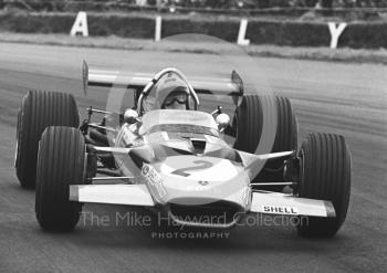 Jochen Rindt, Gold Leaf Team Lotus 49B, Silverstone, 1969 British Grand Prix.
