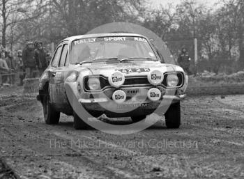 Gordon Batchelor/Richard Jenkins, Ford Escort, CAX 2K, 1974 RAC Rally
