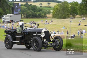 Ben Collings, Bentley 3-4.5 litre, Chateau Impney Hill Climb 2015.
