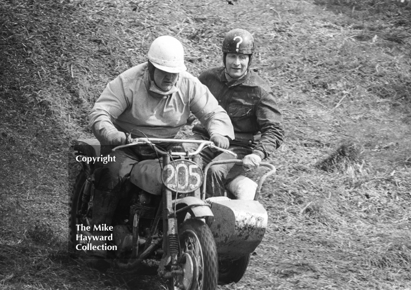 Dennis 'Wacker' Westwood and Monty Hughes, 650cc Wackman, Kinver, Staffordshire, 1965.