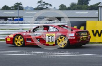 Richard Franklin driving a Ferrari F355, Oulton Park, during the Pirelli Ferrari Maranello Challenge, August 2001.
