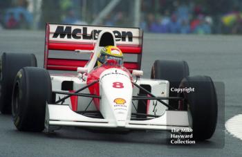 Ayrton Senna, McLaren MP4/8, European Grand Prix, Donington, 1993
