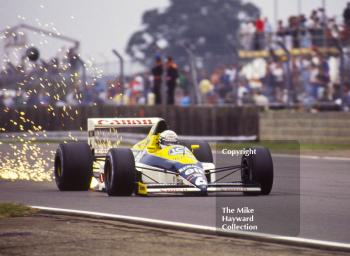 Keke Rosberg, Williams FW10, Honda V6, Silverstone, British Grand Prix, 1985.
