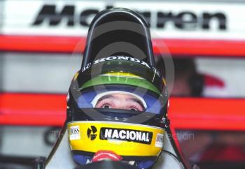 Ayrton Senna, McLaren Honda MP4/7A, British Grand Prix, Silverstone, 1992
