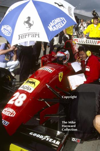 Gerhard Berger, Ferrari 412T2, Silverstone, British Grand Prix 1995.
