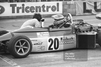 Ray Mallock, Ardmore March 742, 1975 European Race, Silverstone.
