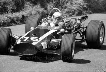 Martin Brain, Golden Knight Racing Cooper 7.2, MAC Shelsley Walsh Hill Climb, June 1968