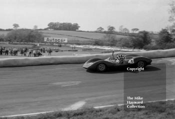 Jim Clark, Ian Walker Lotus 30, Guards Trophy, Mallory Park, 1964.
