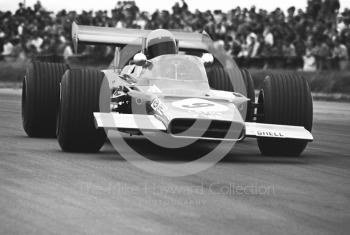 John Miles, Gold Leaf Team Lotus 63 4WD, Silverstone, 1969 British Grand Prix.
