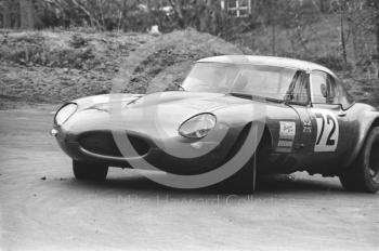 Jaguar E Type, Prescott hill climb, 1967.