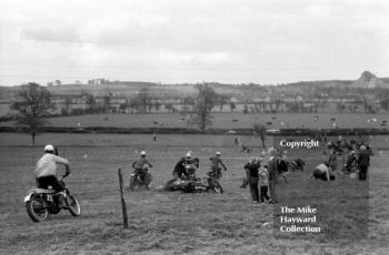 Motocross action at Featherstone, Wolverhampton, in 1963.