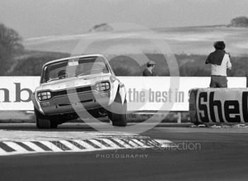 Mike Crabtree, Willment Ford Escort Twin Cam, Thruxton Easter Monday meeting 1969.
