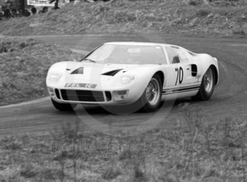 John Macklin, Ford GT40 reg no FEL 1C, Loton Park Hill Climb, 1967. 