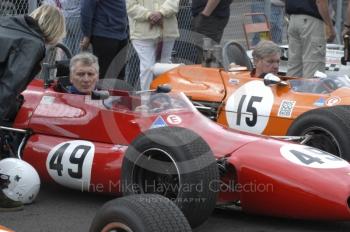 Jim Gathercole, 1970 Brabham BT30, and Chris Smith, 1970 Chevron B17, HSCC Classic Racing Cars Retro Track and Air Trophy, Oulton Park Gold Cup meeting 2004.