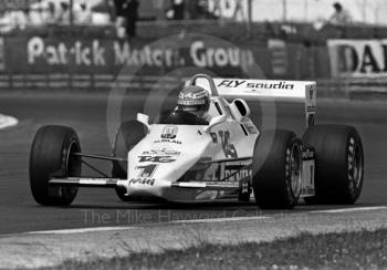 Keke Rosberg, Saudia Williams FW08C, British Grand Prix, Silverstone, 1983
