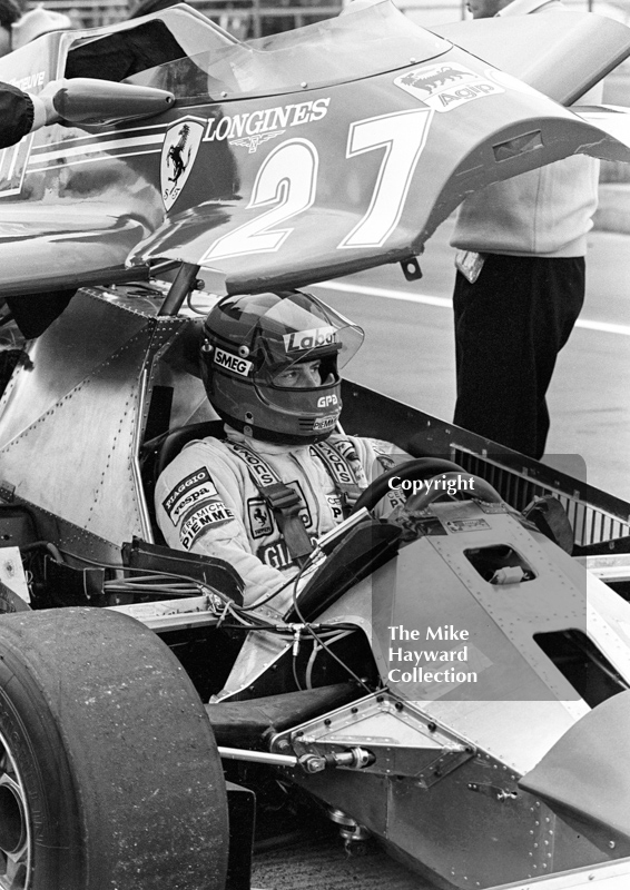 Gilles Villeneuve, Ferrari 126C, Silverstone, British Grand Prix 1981.