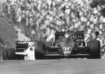 Johnny Dumfries, Lotus JPS 98T, Brands Hatch, British Grand Prix 1986.
