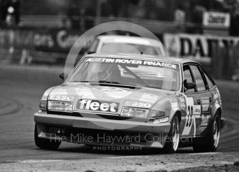 Jeff Allam, Marc Duez, Rover Vitesse at Copse Corner, Istel Tourist Trophy, European Touring Car Championship, Silverstone, 1984
