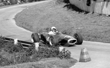 Peter Lawson, BRM 4WD, Wills Trophy meeting, Prescott, May 1968, 1st in class