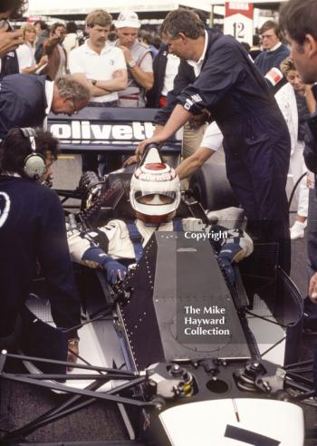 Nelson Piquet, Brabham BT54, BMW 4, Silverstone, British Grand Prix, 1985.
