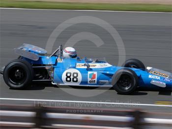 Simon Hadfield, 1969 Matra MS80, Grand Prix Masters race, Silverstone Cassic 2009.