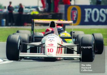 Alex Caffi, Footwork Arrows A11B, Silverstone, British Grand Prix 1990.
