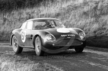 Tom Leake, Aston Martin Zagato, reg no SBH 209D, Loton Park Hill Climb, 1967.