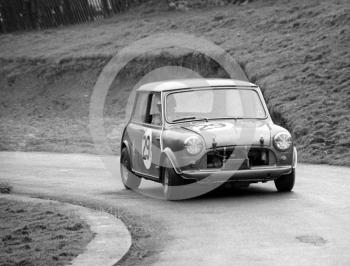 J Payne, Mini Cooper S, 37th National Open meeting, Prescott Hill Climb, 1969. 