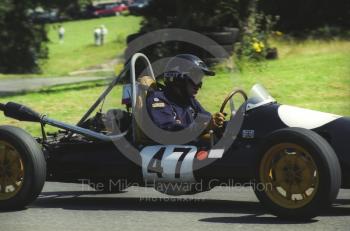 Jon Brough, Cooper Mk V, Hagley and District Light Car Club meeting, Loton Park Hill Climb, July 2000.