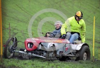 Competitors tackle one of the hills, 2000 Geoff Taylor Memorial Trial.