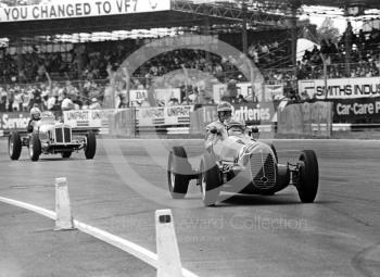 Cars from the 1949 Grand Prix, Silverstone, British Grand Prix 1979.
