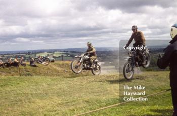 Motorcycle scramble at Spout Farm, Malinslee, Telford, Shropshire between 1962-1965.