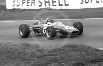 Harry Stiller, Charles Lucas Brabham BT21, Oulton Park, BRSCC Â£1000 1967.
