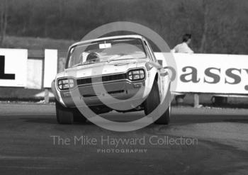 Mike Crabtree, Willment Ford Escort Twin Cam, Thruxton Easter Monday meeting 1969.
